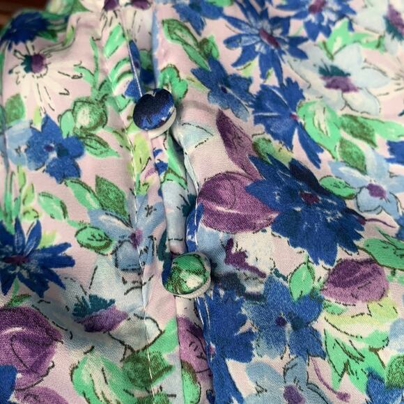 Zara floral printed sleeveless midi dress size Medium - Picture 9 of 16